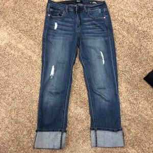 Kensie tomboy straight leg jeans size 26